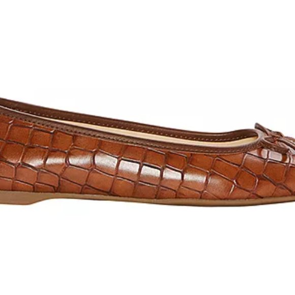 Liz Claiborne Women's Flushing Square Toe Slip-On Shoe 8W Cognac Brown NIB - Picture 2 of 4